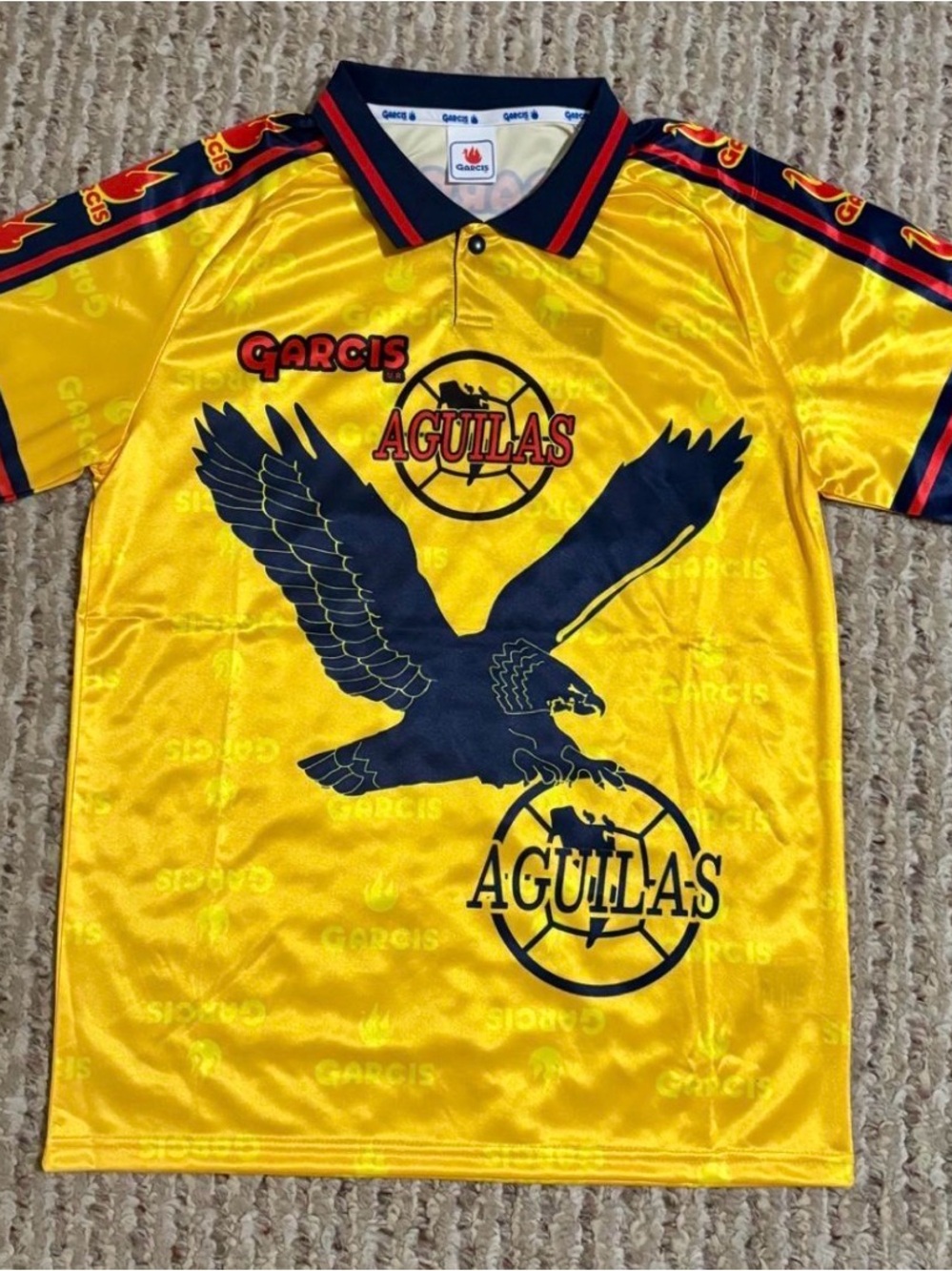Aguilas Yellow Soccer Jersey by